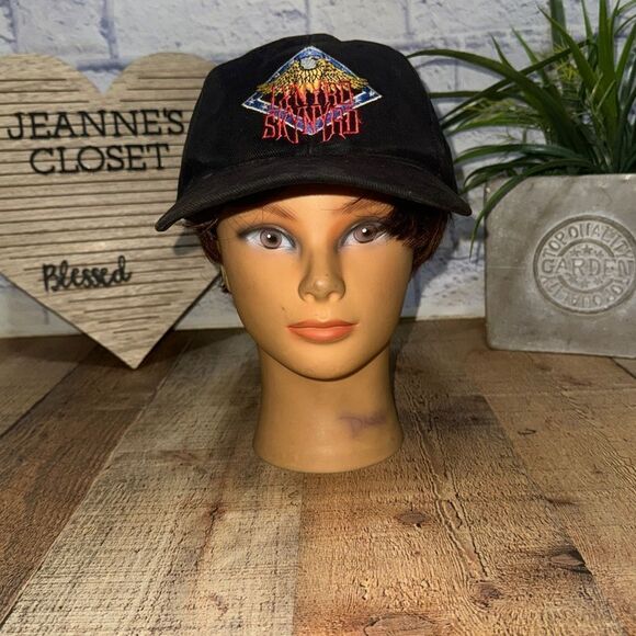 Vintage Lynyrd Skynyrd ATT Headwear Adjustable Hat Black - Picture 7 of 9